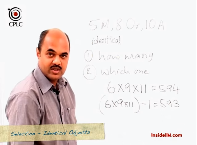 Permutations, Combinations and Probability - InsideIIM Virtual Class with CPLC's Parag Chitale