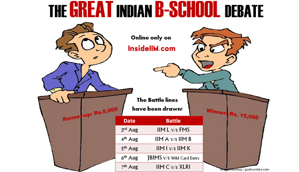 The Great Indian Bschool Debate Semifinal 2: IIM Lucknow vs XLRI Jamshedpur