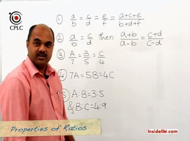 Ratio & Proportion and Variation - InsideIIM Virtual Class with CPLC's Parag Chitale