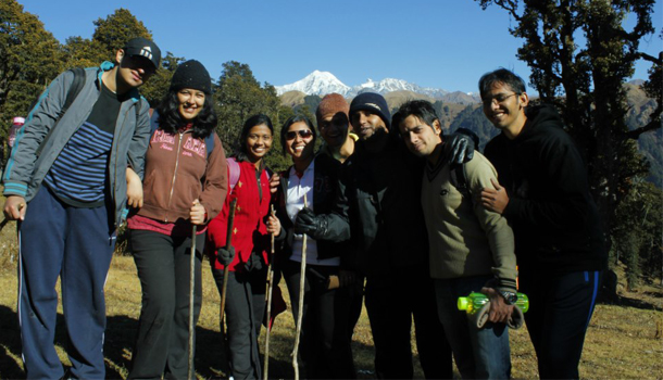 IIM Indore students learn Team Work and Strategy in the Himalayas in the annual unique experiential learning course