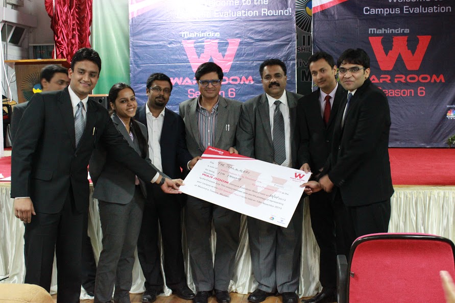 Teams at IIM Shillong battle it out in the Mahindra War Room 2013 Campus finals