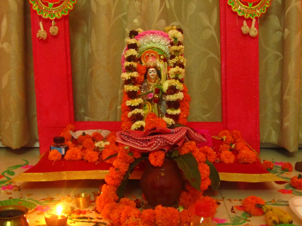 Students at IIM Ranchi revere the Goddess of knowledge on Saraswati Puja