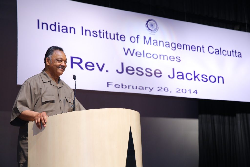 “Keep Hope Alive”, says Rev. Jesse Jackson at IIM Calcutta