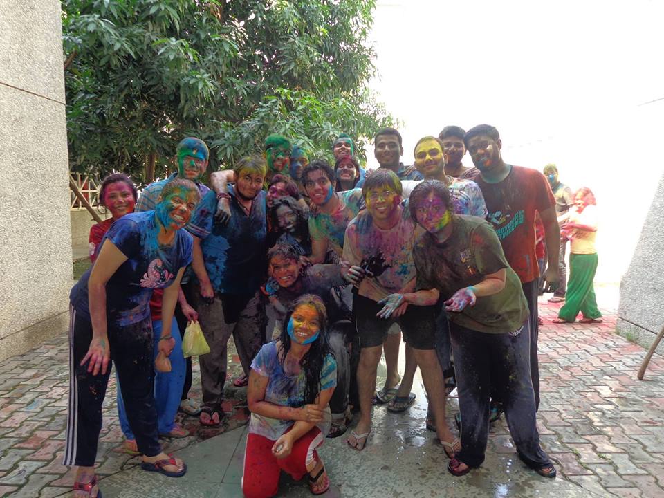 Splashing, Stripping and Rang Barse at IIM Lucknow