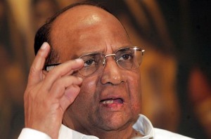 Union Minister and Maharashtra Cricket Association chief Sharad Pawar gestures during a news conference in Kolkata