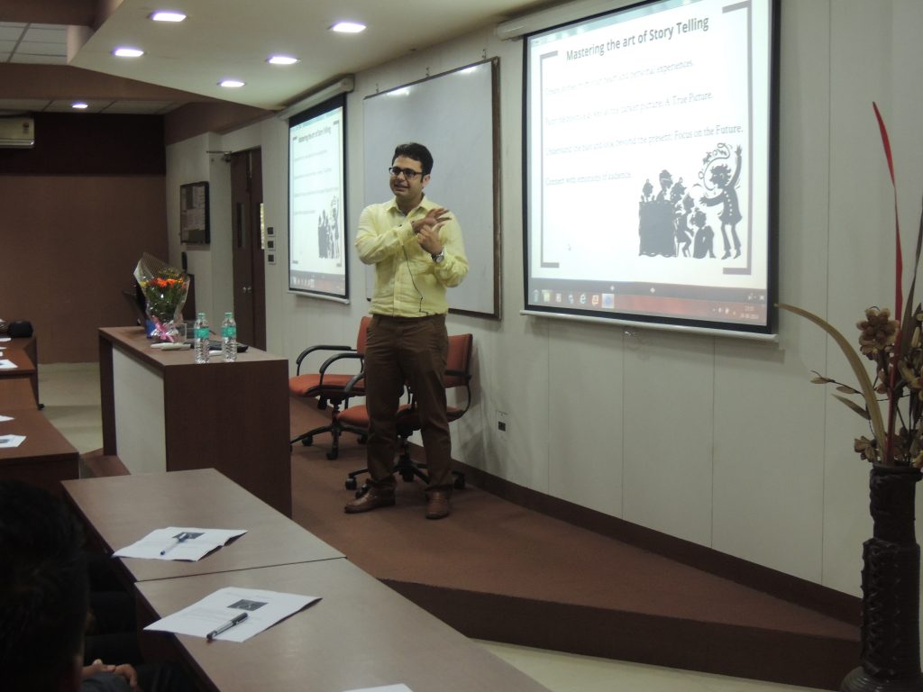 Mr Sankalp Kohli , author of best sellers, at IIM Indore Mumbai campus.