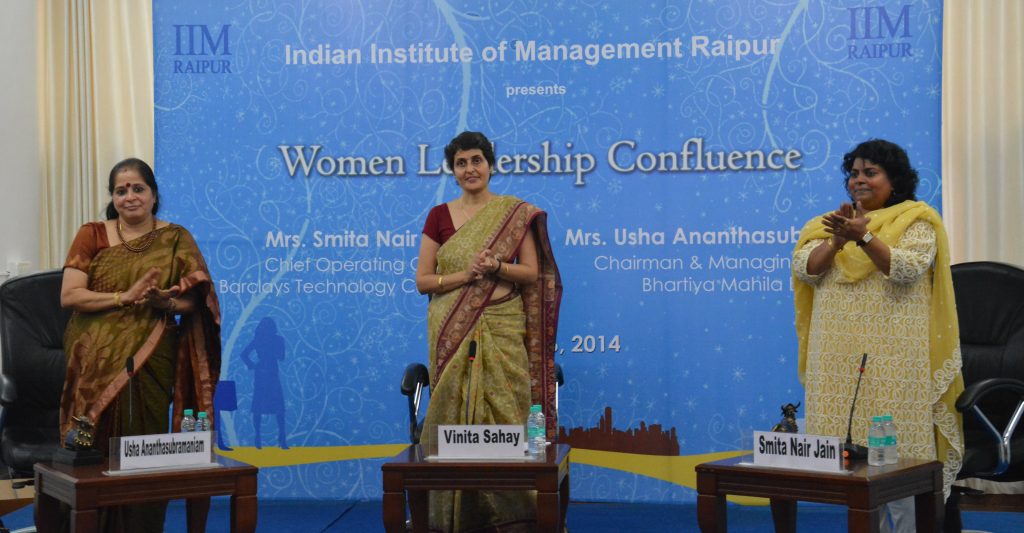 “Venus at par with, or even better than Mars” – Women Leadership Confluence 2014 @ IIM Raipur