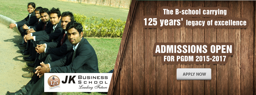 JK Business School opens admissions for PGDM 2015-17, the program that paves the way for future leaders