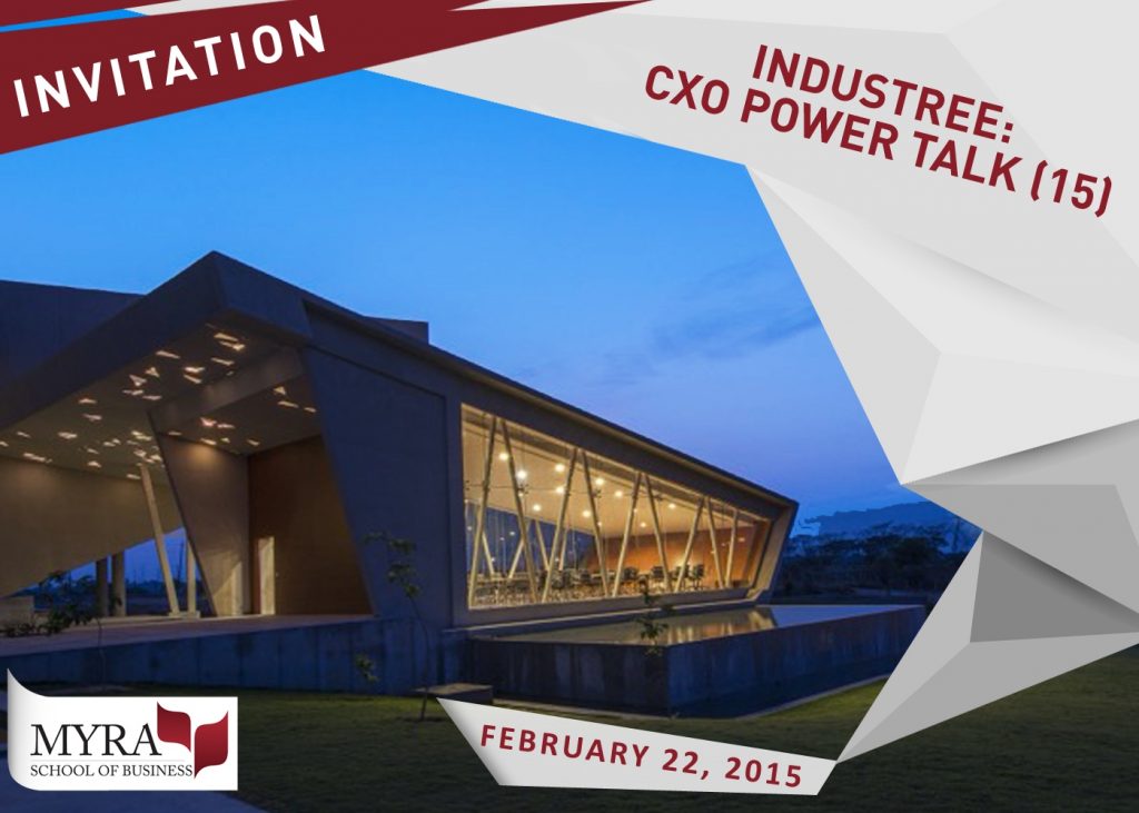 IndusTree: CXO Power Talk (15) by Dr. Ajai Chowdhry, Co-founder of HCL | Feb. 22, 2015 @ MYRA