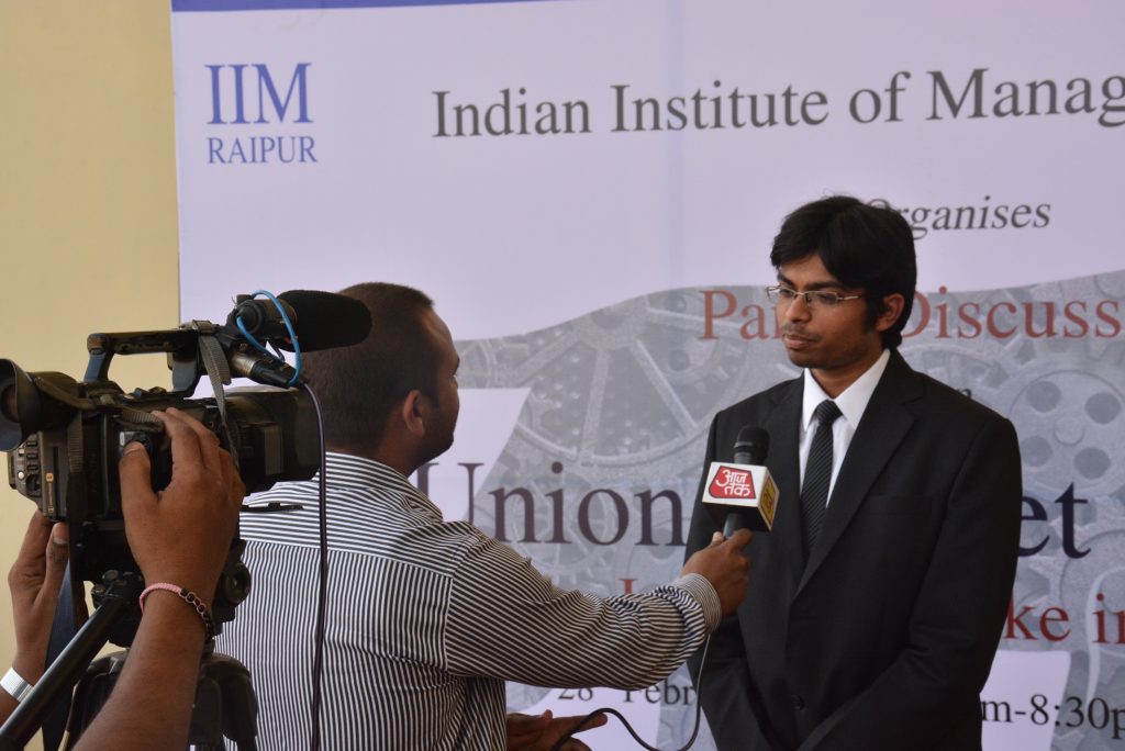 IIM Raipur hosts Budget Panel Discussion on Union Budget 2015 -16