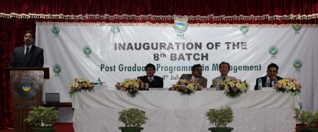 IIM Shillong inaugurated the 8th batch of PGDM students