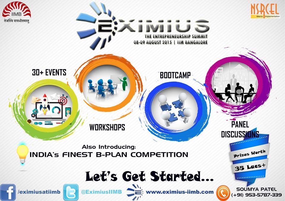 Iim Bangalores Eximius The Annual Entrepreneurship Summit Insideiim