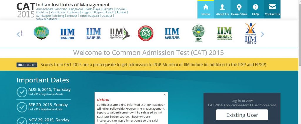 CAT 2015 Registration Instructions Are Now Available in Video and Text