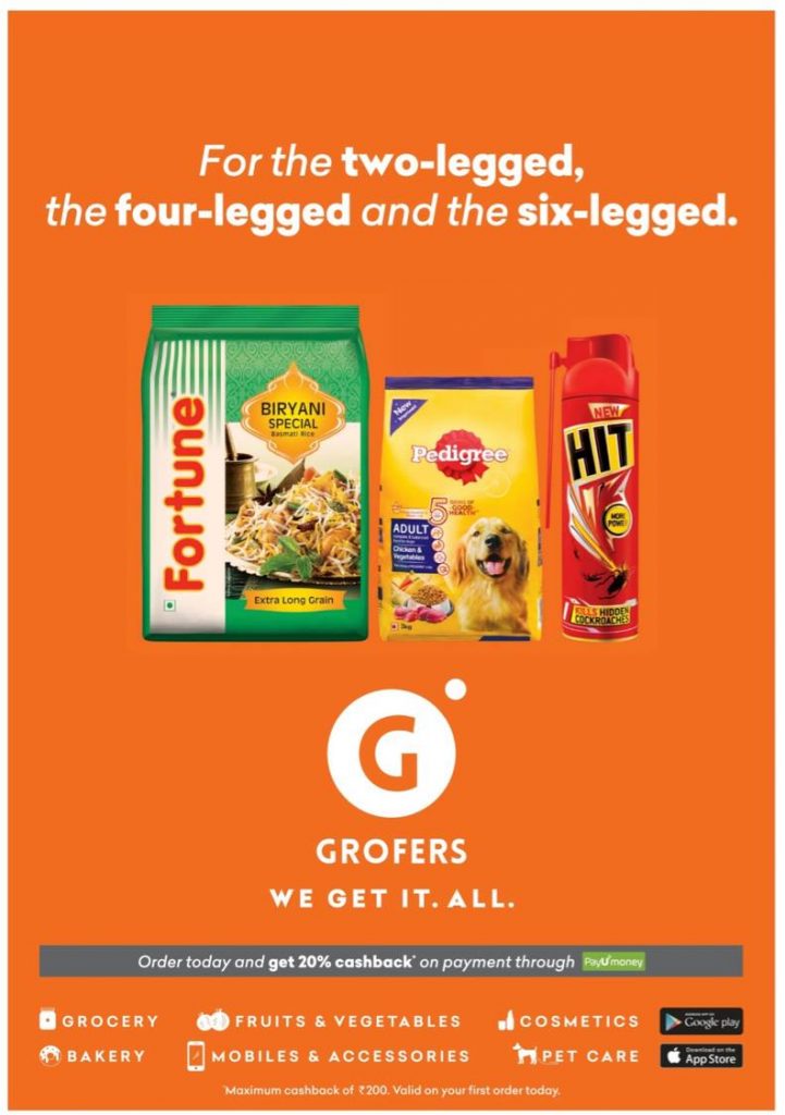 Grofers' Bad Full-Page Ad - Strategy With RS