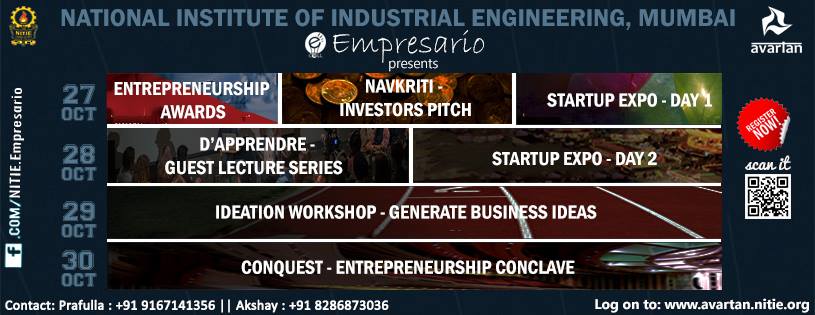 NITIE presents one of the biggest Entrepreneurship event 