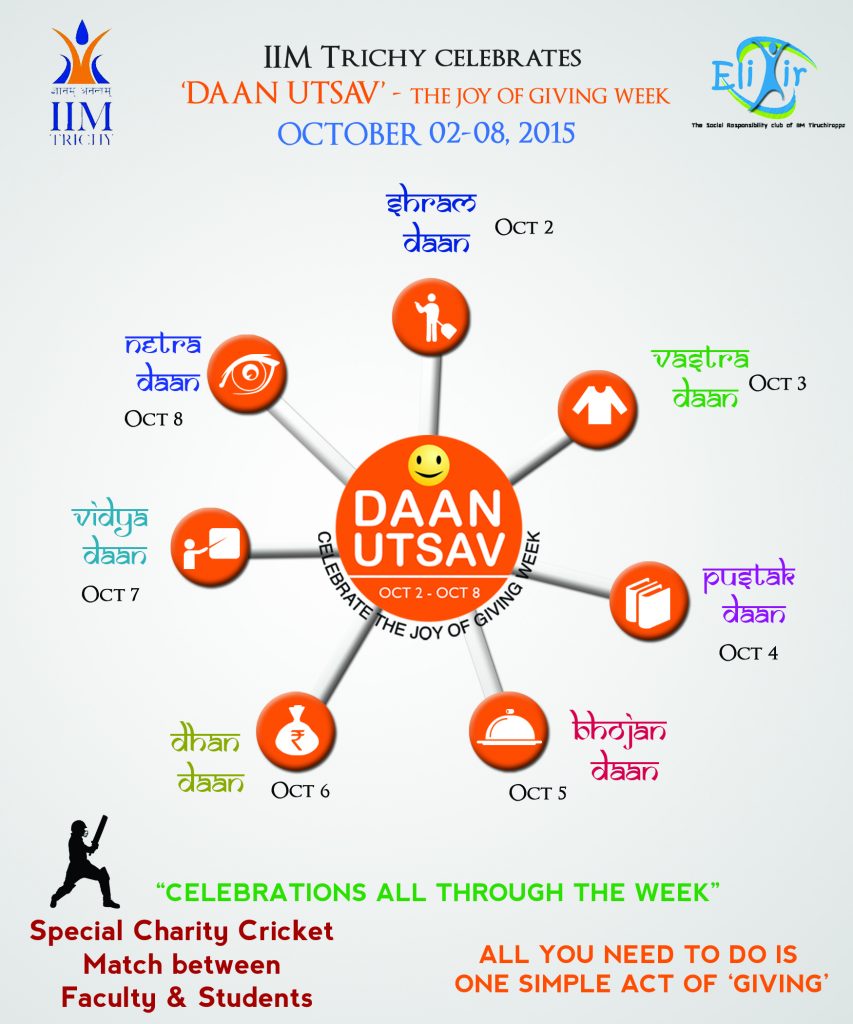 IIM Trichy celebrates Daan Utsav