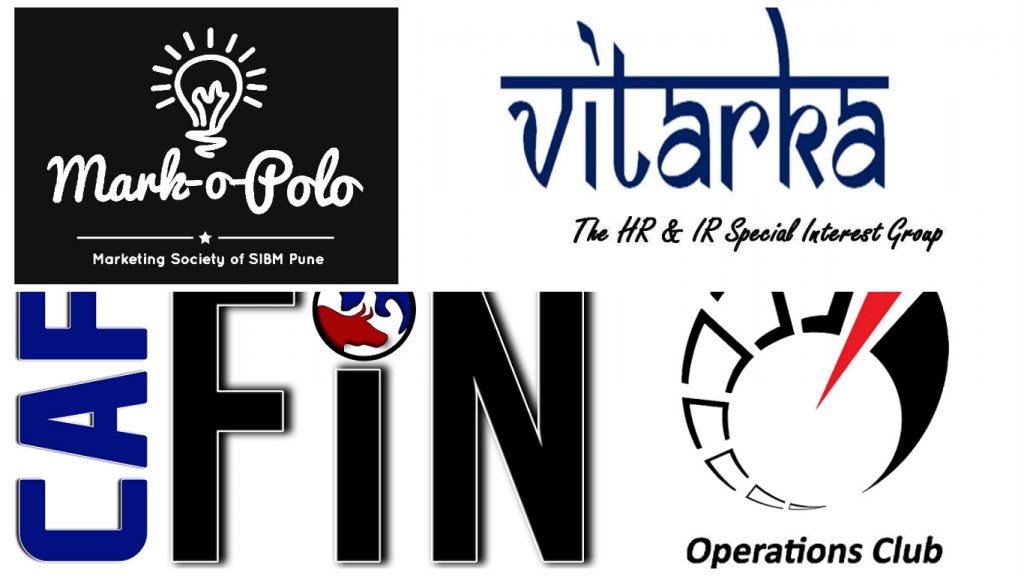 The New Societies of SIBM Pune