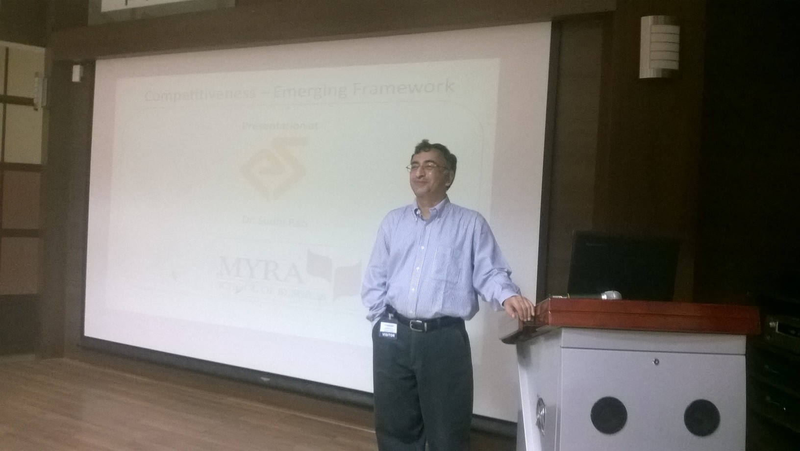 Global Competitiveness - Executive Class at Excel Soft Technologies, Mysore by Prof Dr.Sudhi Rao