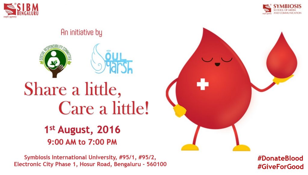 Symbiosis Blood Donation Drive – 2016 Collects 165 Units Of Blood