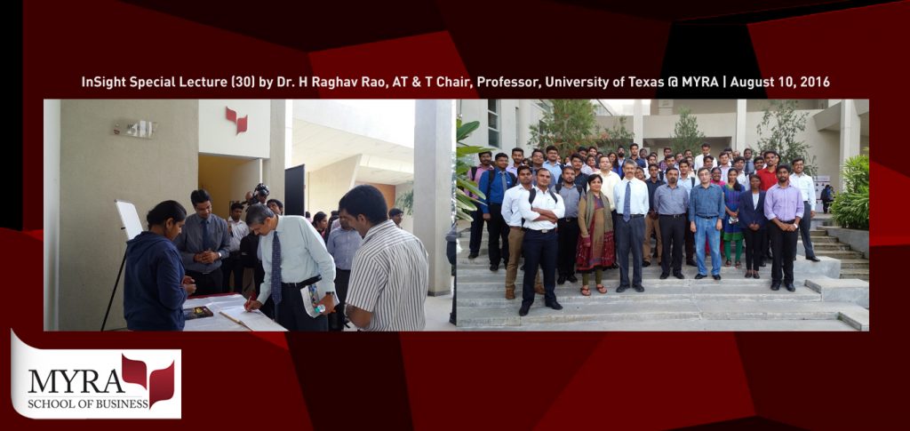 Crowdsourced Crisis Mapping | MYRA InSight Special Lecture (30) by Dr. H Raghav Rao, AT & T Chair, Professor, University of Texas