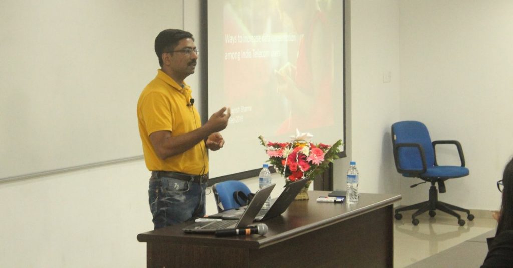 Guest Lecture At IIM Indore, Mumbai Campus by Mr Rajnish Sharma, Vice President at Reliance Jio Infocomm Limited