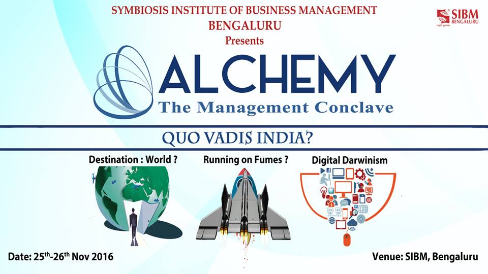 SIBM Bengaluru To Host Alchemy - The Annual Management Conclave
