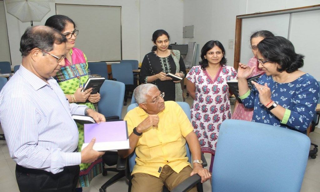 Discussion Of The PGEMP Team With The Author R Gopalakrishnan About His Book In SPJIMR