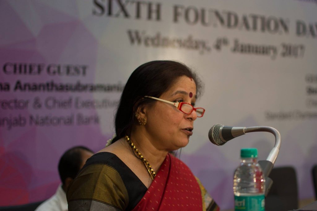 Mrs. Usha Ananthasubramanian, MD & CEO, Punjab National Bank, Addresses The Audience On IIM Trichy's 6th Foundation Day