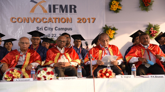 Institute for Financial Management & Research (IFMR) Host Convocation - 2017