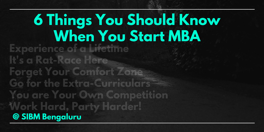6 Things You Should Know When You Start MBA