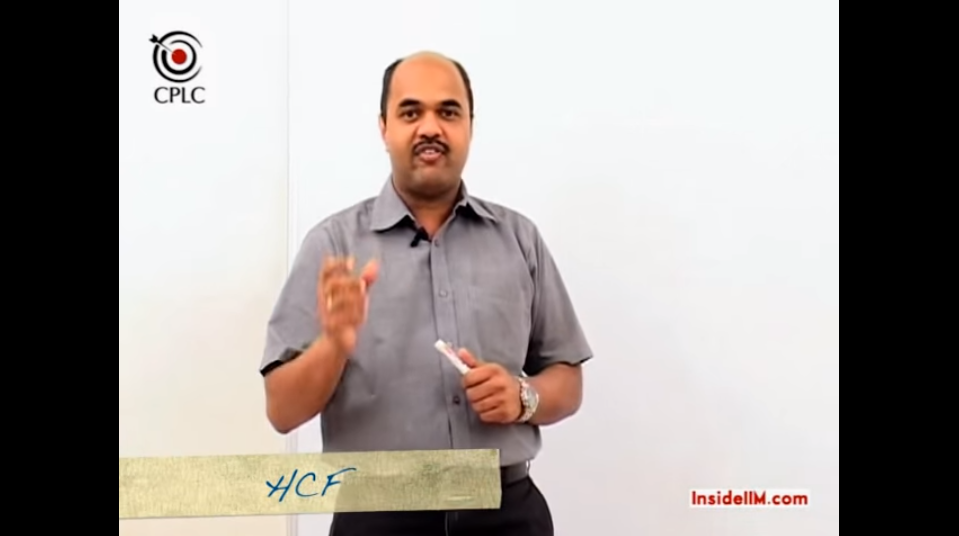InsideIIM's Virtual Class with CPLC's Parag Chitale - HCF & LCM