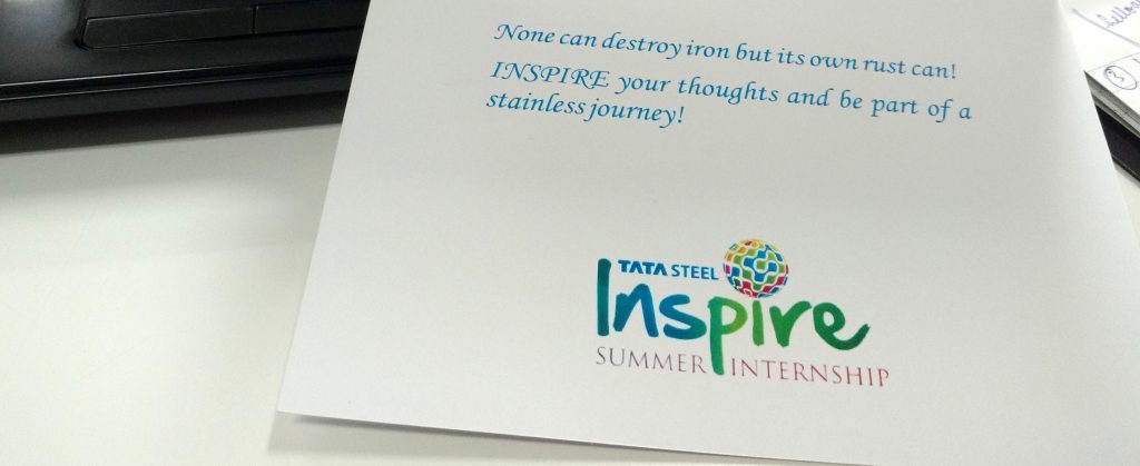 An Attempt At 'Steeling' The Show - My Internship Experience At Tata Steel - Choudhury Neha Dash - IIM Indore