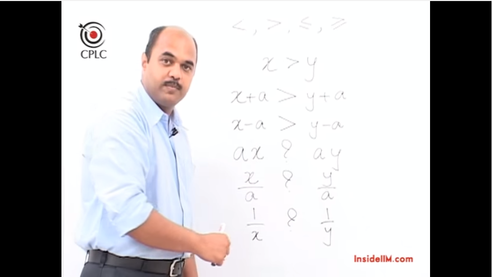 InsideIIM Virtual Class with CPLC's Parag Chitale - Inequations