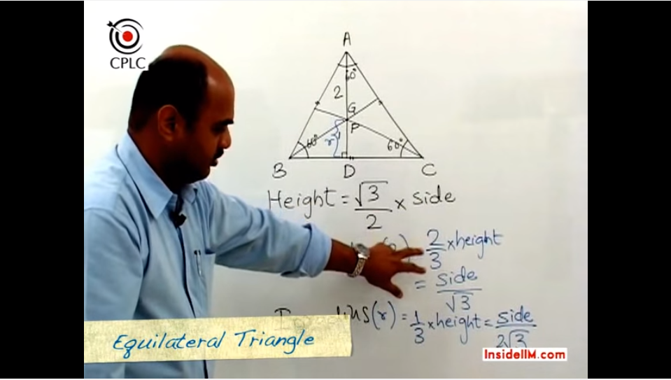 InsideIIM Virtual Class with CPLC's Parag Chitale - Geomtery : Lines, Angles, Triangles (Part III)