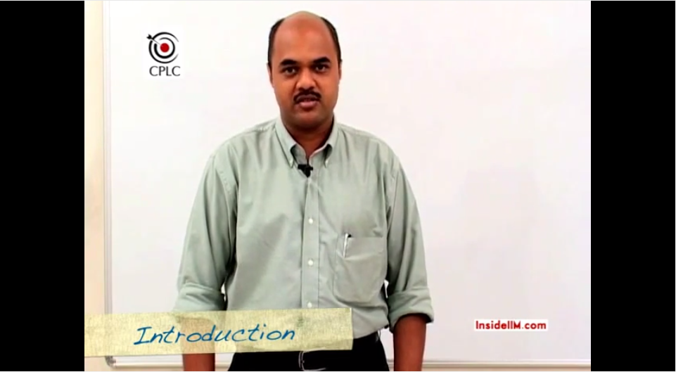 InsideIIM Virtual Class with CPLC's Prof.Parag Chitale - Time Distance Speed - Part I