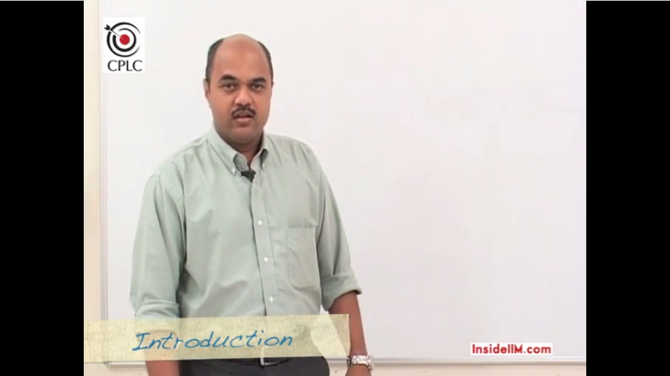 InsideIIM Virtual Class with CPLC's Prof.Parag Chitale - Time & Work - Part I