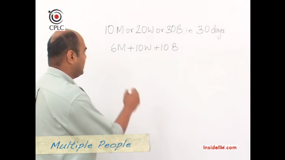InsideIIM Virtual Class with CPLC's Prof.Parag Chitale - Time & Work - Part II