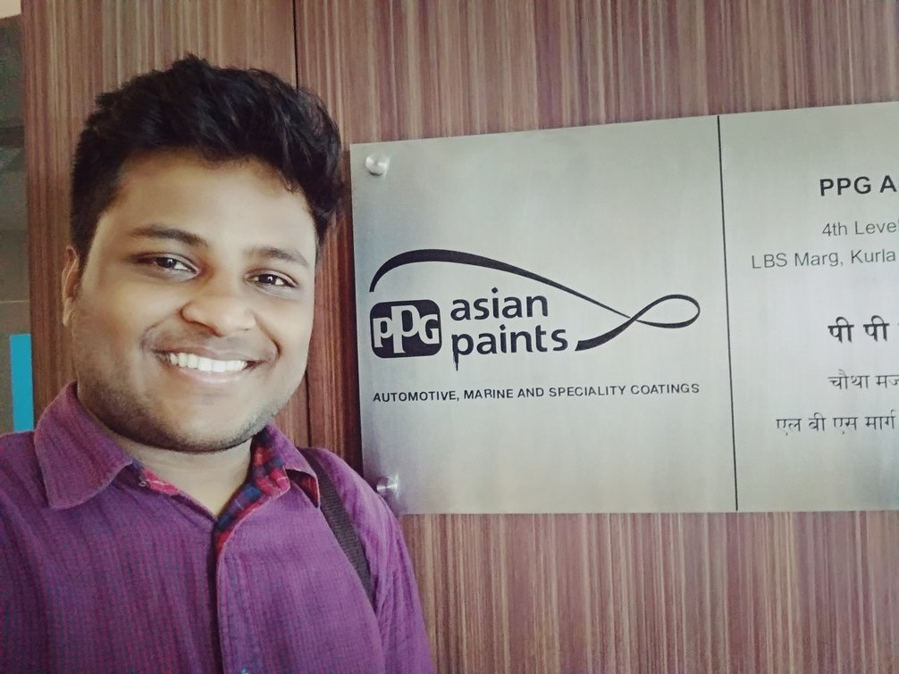 Aditya Khemani's First Ever Corporate Experience AT PPG Asian Paints