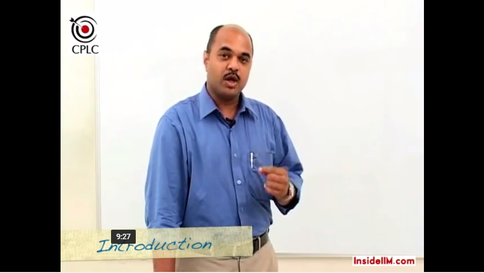 InsideIIM Virtual Class with CPLC's Parag Chitale - Maxima & Minima
