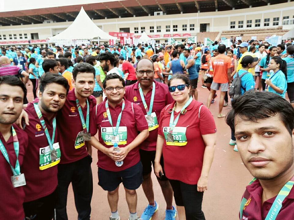 IMT Hyderabad Student's And Faculty Participate In Airtel Hyderabad Marathon 2017