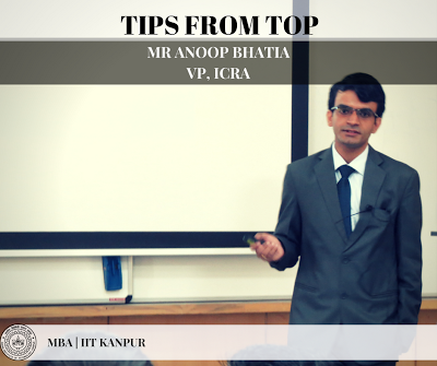 Tips From The Top – “Projection Modeling And Sensitivity Analysis” - Mr. Anoop Bhatia, V.P., I.C.R.A.