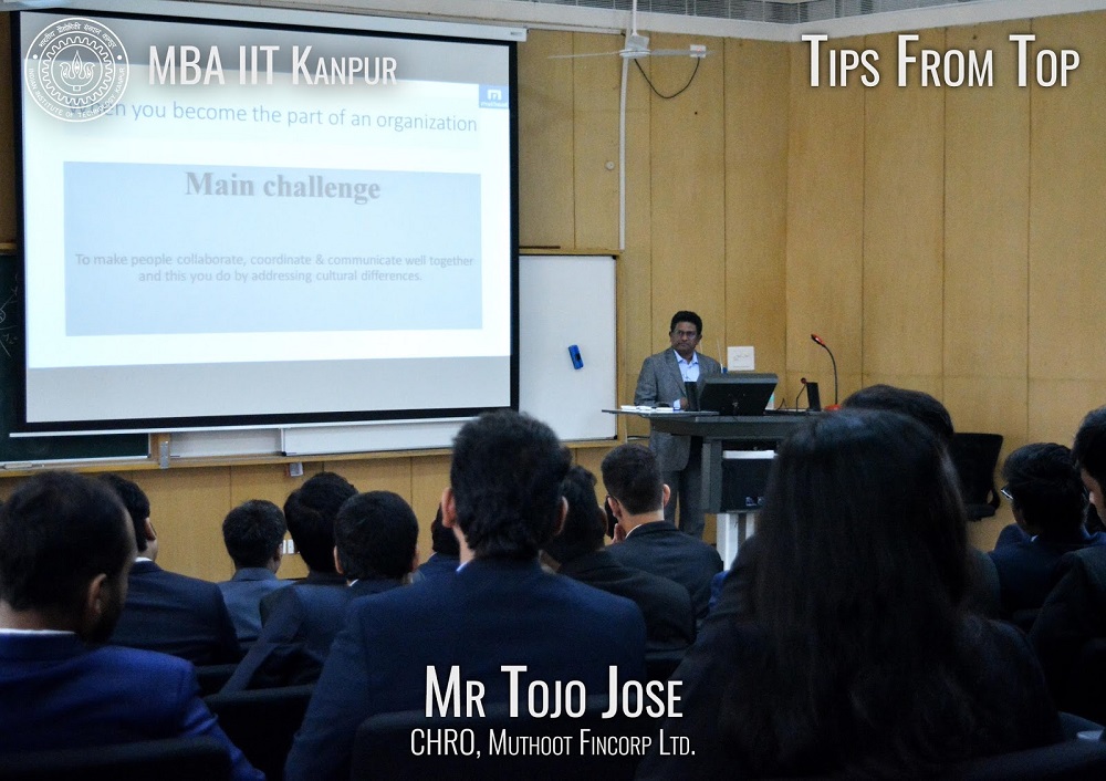Tips From Top – “Organisation Culture”. Mr. Tojo Jose, C.H.R.O., Muthoot Fincorp