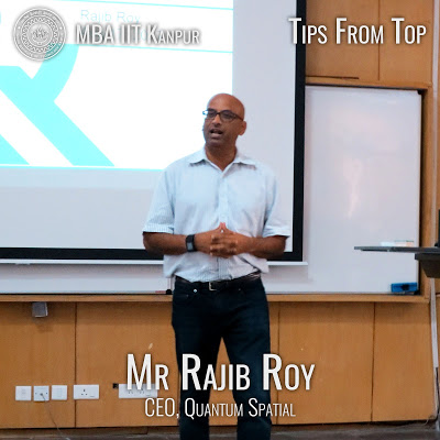 Tips From Top –  “Emerging Applications And Opportunities In Geospatial Data Analytics”.  Mr. Rajib Roy, C.E.O., Quantum Spatial Ltd
