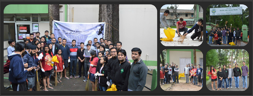 IIM Shillong Conducts A Cleanliness Drive On Gandhi Jayanti