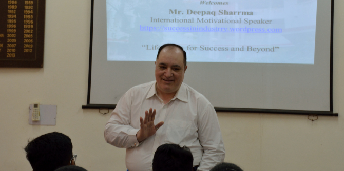 Guest Lecture On ‘Life Skills For Success And Beyond’ By Mr. Deepaq Sharrma