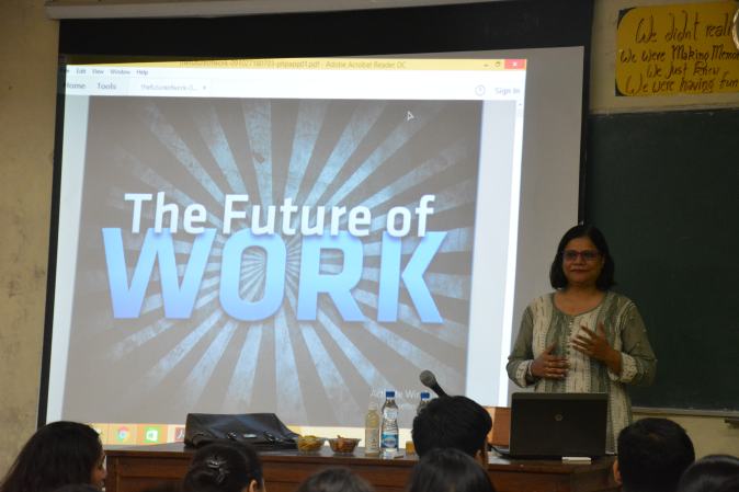 'The Future Of Work' - Guest Lecture By Ms. Ruchi Bhatia At MBA (HRD) - Delhi School Of Economics