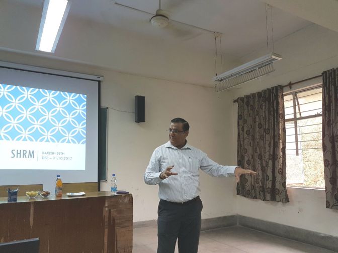 Guest Lecture On 'Strategic HRM' By Mr. Rakesh Seth At MBA (HRD) DSE