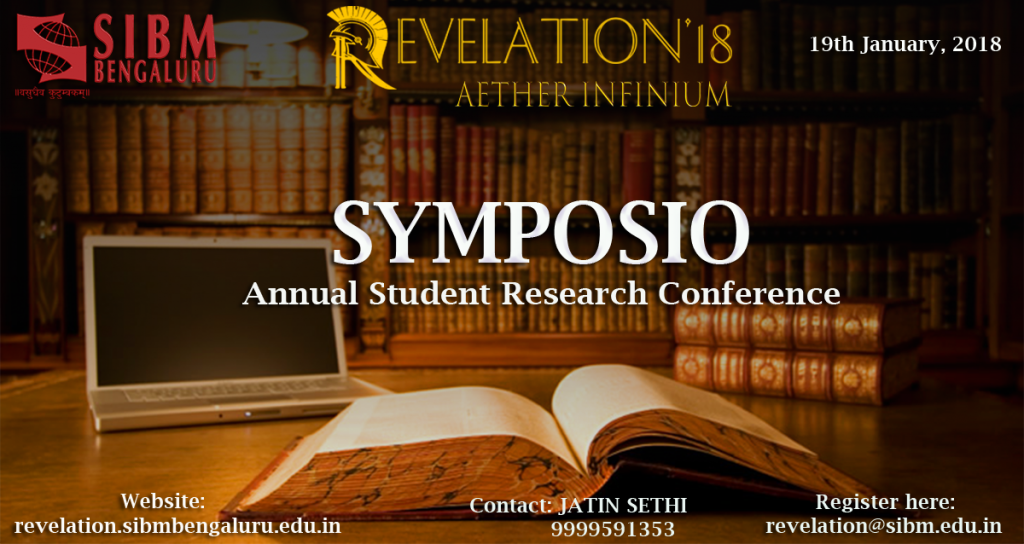 Symposio - Annual Student Research Conference of Revelation 2018 At SIBMB