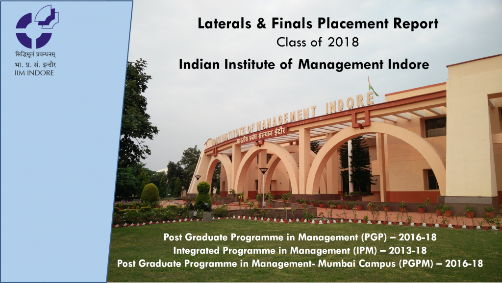 IIM Indore Final Placements Report - Class Of 2018
