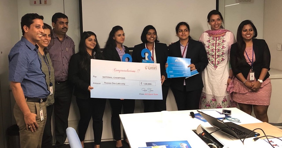Team Ozone : National Winners At Johnson & Johnson Quest 2018